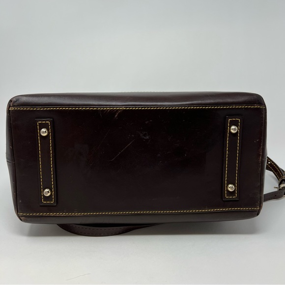 Dooney & Bourke Dillen Crocodile Bag Double Pocket Satchel Reptile Embossed - Picture 7 of 14